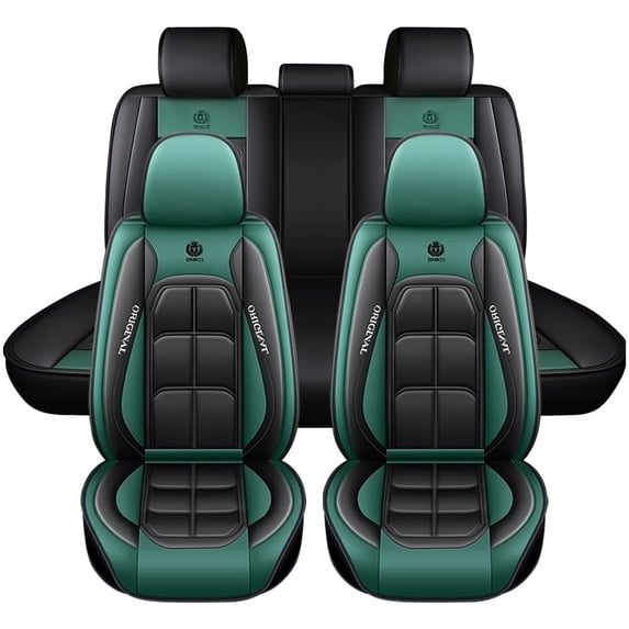 Maidao Car Seat Covers Full Set for Mercedes-Benz for EQC400 2021-Present Leather Compatible Airbag Waterproof Soft Front Rear Cushion Protector
