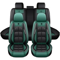 Maidao Car Seat Covers Full Set for Peugeot for 4008 2012-2017 Compatible Airbag Waterproof Premium Leather Front and Back Seat Protectors Green