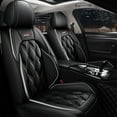 thumbnail image 1 of Maidao Car Seat Covers Full Set for Porsche for Taycan 2019-Present 5 Seats Waterproof Premium Leather Front and Back Seat Protectors Black and Gray, 1 of 9