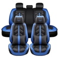 thumbnail image 1 of Maidao Car Seat Covers Full Set for Volkswagen for Touareg 2002-2011 5 Seats Compatible Airbag Water Resistant Front Rear Cushion Protector Blue, 1 of 9