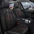 thumbnail image 1 of Maidao Car Seat Covers Full Set for lincoln for MKZ/Zephyr 2005-2012 5 Seats Leather Compatible Airbag Water Resistant Front Rear Cushion Protector Black and Red, 1 of 9