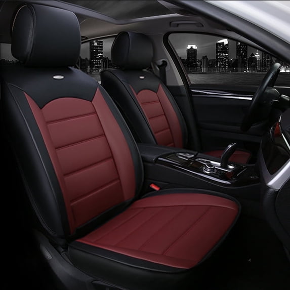 Maidao Car Seat Covers Leather for Jaguar for E-PACE 2017-Present 396 Seats Waterproof Soft Front Rear Cushion Protector Cayenne yellow