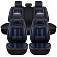 thumbnail image 1 of Maidao Car Seat Covers Leather Full Set for Honda for Fit/Jazz 2001-Present Compatible Airbag Waterproof Front Rear Cushion Protector with Headrest and Pillow, 1 of 9