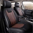 thumbnail image 1 of Maidao Car Seat Covers Leather Full Set for Subaru for Outback 2002-Present 5 Seats Airbag Compatible Waterproof Front Rear Cushion Protector Black and Brown, 1 of 9