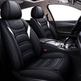 thumbnail image 1 of Maidao Car Seat Covers Leather Full Set for Daewoo for Lacetti 2004-2013 5 Seats Waterproof Soft Front Rear Cushion Protector Black, 1 of 9