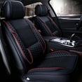 thumbnail image 1 of Maidao Car Seat Covers Leather Full Set for Jeep for Grand Cherokee 1992-Present 5 Seats Waterproof Soft Front Rear Cushion Protector Black, 1 of 8