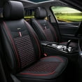 thumbnail image 1 of Maidao Car Seat Covers Leather Full Set for Lexus for LS 2018-Present 5 Seats Waterproof Soft Front Rear Cushion Protector Black and Red, 1 of 6