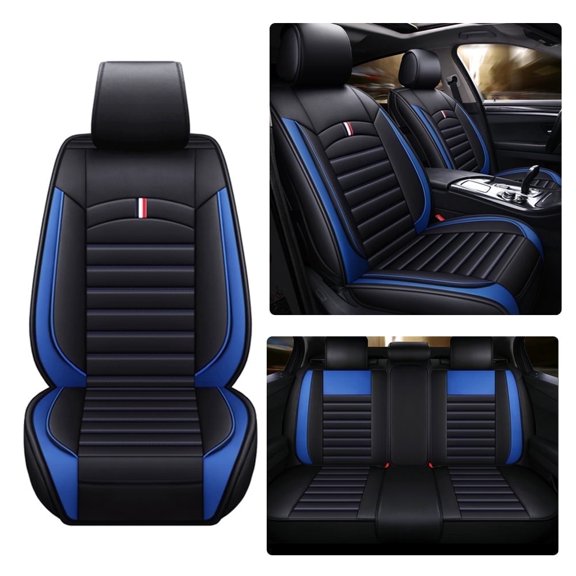 Maidao Car Seat Covers Leather Full Set for SEAT for Tarraco 2018-Present Waterproof Soft Front Rear Cushion Protector