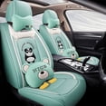 thumbnail image 1 of Maidao Car Seat Covers Leather Full Set for Volvo for S40 1995-2012 5 Seats Waterproof Soft Front Rear Cushion Protector with Pillow Green, 1 of 9