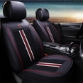 thumbnail image 1 of Maidao Car Seat Covers Leather Set for Cadillac for XT5 2017-Present 5 Seats Compatible Airbag Water Resistant Front Rear Cushion Protector Black and Red, 1 of 10