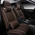 thumbnail image 1 of Maidao Car Seat Covers Leather Set for Lexus for US 2019-Present 5 Seats Compatible Airbag Waterproof Front Rear Cushion Protector with Headrest Coffee, 1 of 10