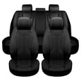 thumbnail image 1 of Maidao Car Seat Covers Leather Set for Mercedes-Benz for E450 2000-Present 5 Seats Airbag Compatible Water Resistant Front Rear Cushion Protector Black, 1 of 9