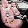 thumbnail image 1 of Maidao Car Seat Covers Leather Set for Acura for TLX 2015-2020 5 Seats Compatible Airbag Water Resistant Front Rear Cushion Protector Pink, 1 of 9