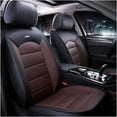 thumbnail image 1 of Maidao Car Seat Covers Leather Set for BMW for X2M 2017-Present 5 Seats Waterproof Front Rear Cushion Protector Black and Coffee, 1 of 10