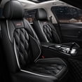 thumbnail image 1 of Maidao Car Seat Covers Leather Set for BMW for X4 2014-Present 5 Seats Waterproof Front Rear Cushion Protector Black and Gray, 1 of 9
