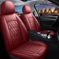thumbnail image 1 of Maidao Car Seat Covers Leather Set for Citroen for C3 2009-Present 5 Seats Waterproof Front Rear Cushion Protector Wine Red, 1 of 8