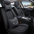 thumbnail image 1 of Maidao Car Seat Covers Leather Set for Honda for Pilot/MR-V 2003-Present Compatible Airbag Water Resistant Front Rear Cushion Protector, 1 of 8