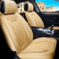 thumbnail image 1 of Maidao Car Seat Covers Leather for Mercedes-Benz for ML350 1998-2016 5 Seats Waterproof Soft Front Rear Cushion Protector Beige, 1 of 8