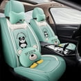 thumbnail image 1 of Maidao Car Seat Covers for Mitsubishi for Mirage/Attrage 2012-Present 5 Seats Compatible Airbag Leather Waterproof Front Rear Cushion Protector Full Set with Pillow Green, 1 of 9