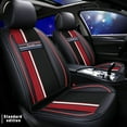 thumbnail image 1 of Maidao Car Seat Covers Universal Set for SEAT for Ateca/Cupra 2016-Present 5 Seats Waterproof Premium Leather Front and Back Seat Protectors Black and Red, 1 of 9