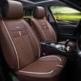thumbnail image 1 of Maidao Car Seat Covers Universal Set for Mercedes-Benz for C200 2008-Present 5 Seats Waterproof Premium Leather Front and Back Seat Protectors Coffee, 1 of 7