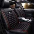 thumbnail image 1 of Maidao Car Seat Covers for Chevrolet for Sonic 2012-2020 5 Seats Leather Waterproof Front Rear Cushion Protector Full Set Black and Coffee, 1 of 9