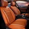 thumbnail image 1 of Maidao Car Seat Covers for Dodge for Journey/JC/JCUV 2009-2020 5 Seats Leather Waterproof Front Rear Cushion Protector Full Set Cayenne yellow, 1 of 6