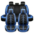 thumbnail image 1 of Maidao Car Seat Covers for Nissan for Sentra 2007-2012 5 Seats Compatible Airbag Leather Waterproof Front Rear Cushion Protector Full Set Blue, 1 of 8
