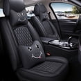 thumbnail image 1 of Maidao Car Seat Covers for Volvo for S80 1999-2016 Compatible Airbag Leather Waterproof Front Rear Cushion Protector Full Set, 1 of 8