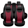 thumbnail image 1 of Maidao Custom Fit Avenger Car Seat Covers Leather Set for Dodge Avenger 2008-2014 Waterproof Front Rear Cushion Protector Black Red, 1 of 6