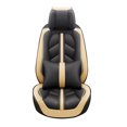 thumbnail image 1 of Maidao Custom Fit Renegade Car Seat Covers for Jeep Renegade 2014-Present Leather Waterproof Front Rear Cushion Protector Beige, 1 of 6