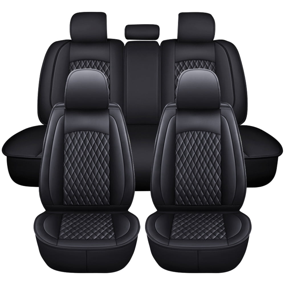 Maidao Full Set Leather Car Seat Covers Fit for Chevrolet Silverado 1500 2000-2021