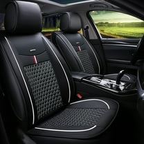 Maidao Sets Front Back Bottom Car Seat Water Proof for Mercedes-Benz for C30AMG 2008-Present Seat Covers Leather Black White