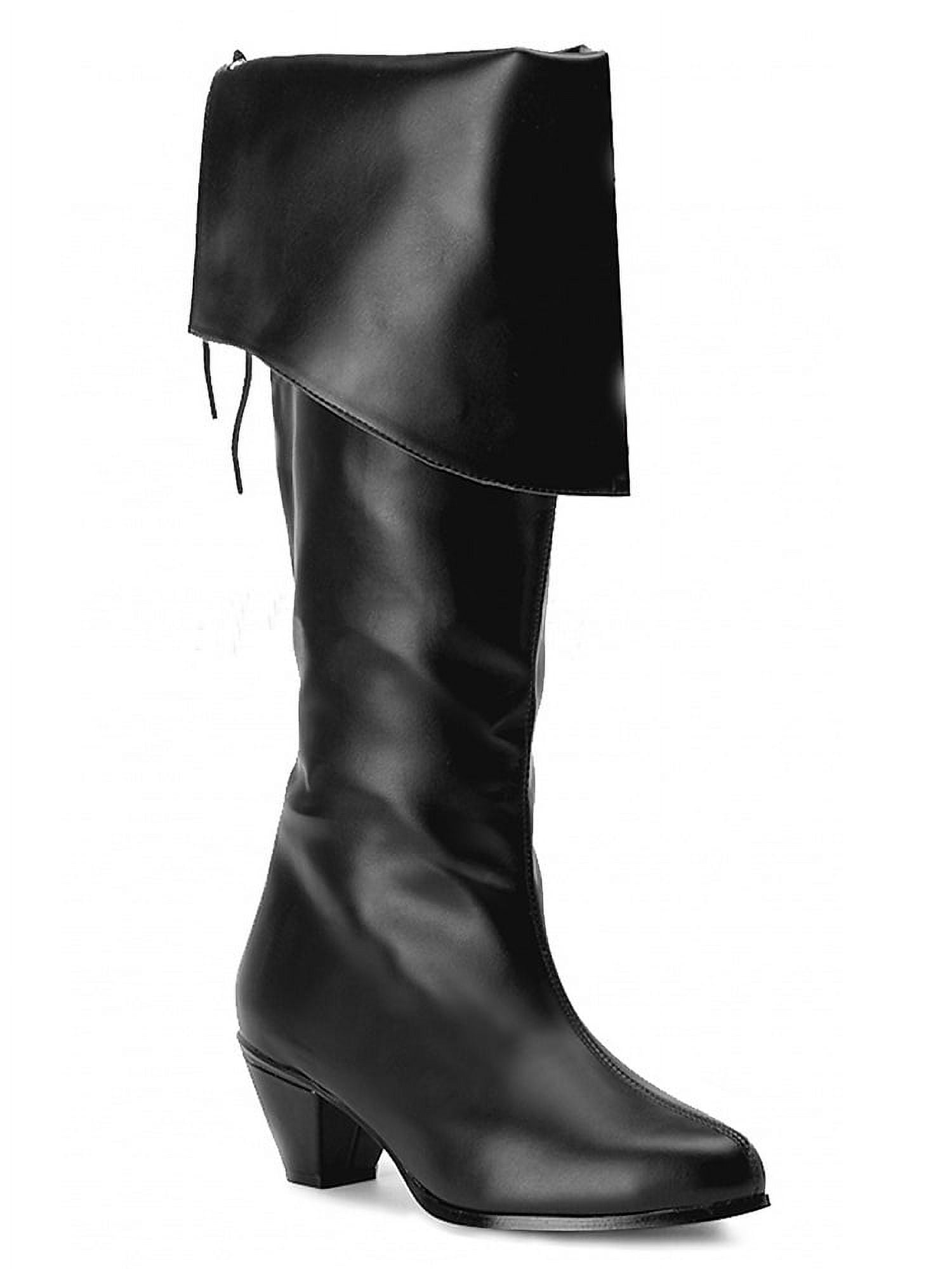 Maiden2025 Boots Adult Shoes Black PU Pleather Size 6