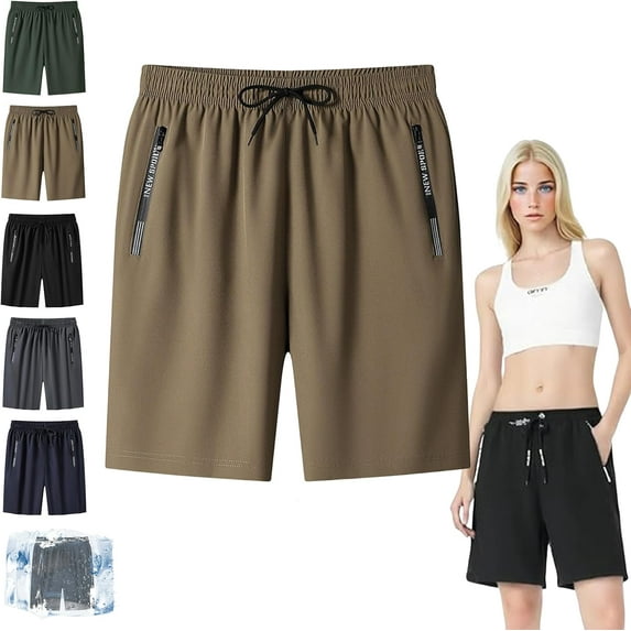 Maidenfit Icyshorts, Maidenfit - Unisex Ice Silk Stretch Quick-Dry Shorts, Lightweight and Breathable