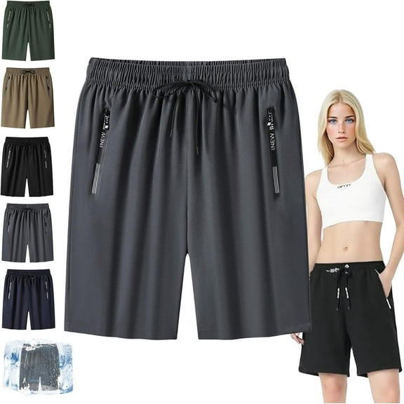 Maidenfit Icyshorts, Maidenfit - Unisex Ice Silk Stretch Quick-Dry Shorts, Lightweight and Breathable