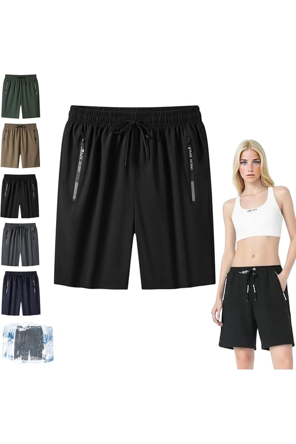 Maidenfit Icyshorts, Maidenfit - Unisex Ice Silk Stretch Quick-Dry Shorts, Lightweight and Breathable