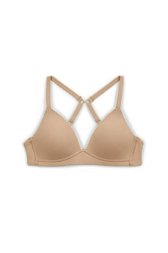 046094539941 Girls Comfort Devotion Wirefree Bra, Nude - Size 36A