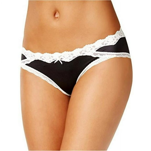 Maidenform Abstract Pink Micro Cheekini Panty with Lace - Size 8