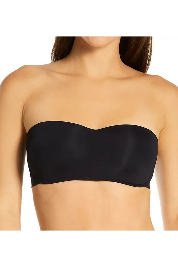 BLACK Pure Comfort Wireless Bandeau Bra, US Large, NWOT