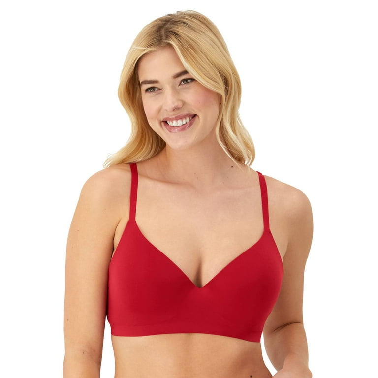 Maidenform Barely There Underwire T Shirt Bra DM2321 Color Impulse Red Size 34 C Walmart