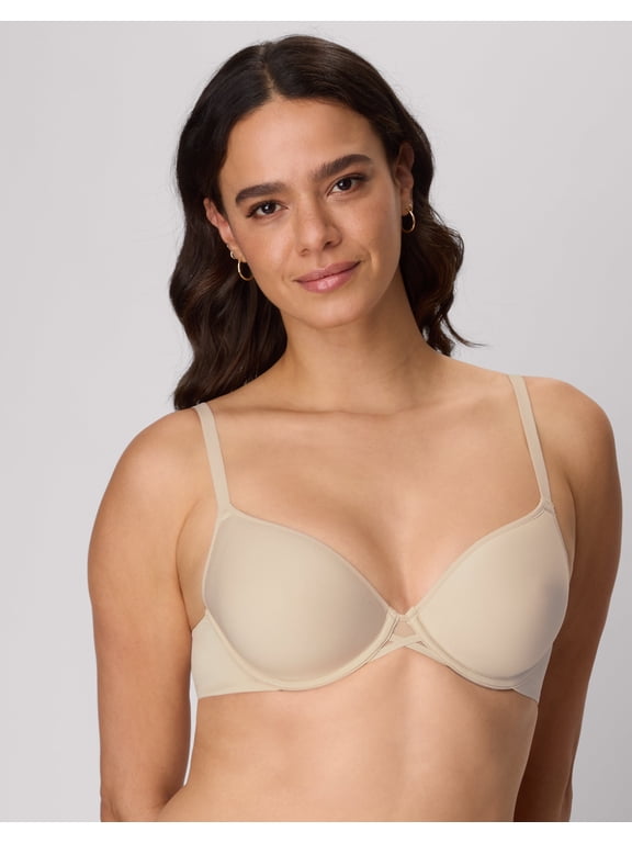 Barely There Women's T-Shirt Bra, Spacer SmartZone Cups, Breathable Beige Bisque 36A