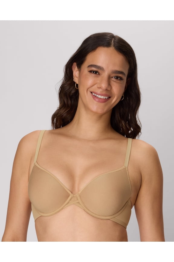 Barely There Women's T-Shirt Bra, Spacer SmartZone Cups, Breathable Deep Glow 34C