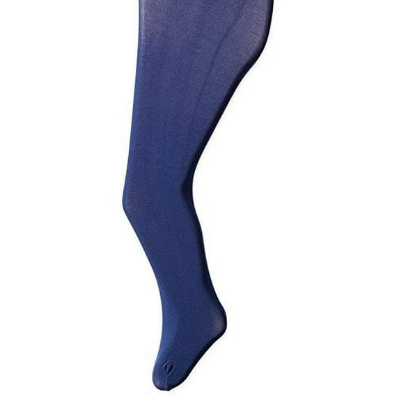Maidenform Big Girls' Microfiber Tight 1-Pair Pack, Navy/Blue, Large