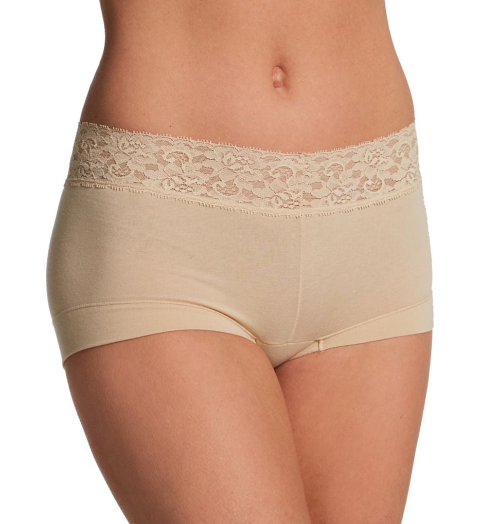 Maidenform Boyshort Panty Dream Cotton with Lace Women's