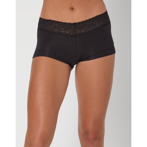 Maidenform Boyshort Panty Dream Cotton with Lace Women's Underwear Full Coverage 40859