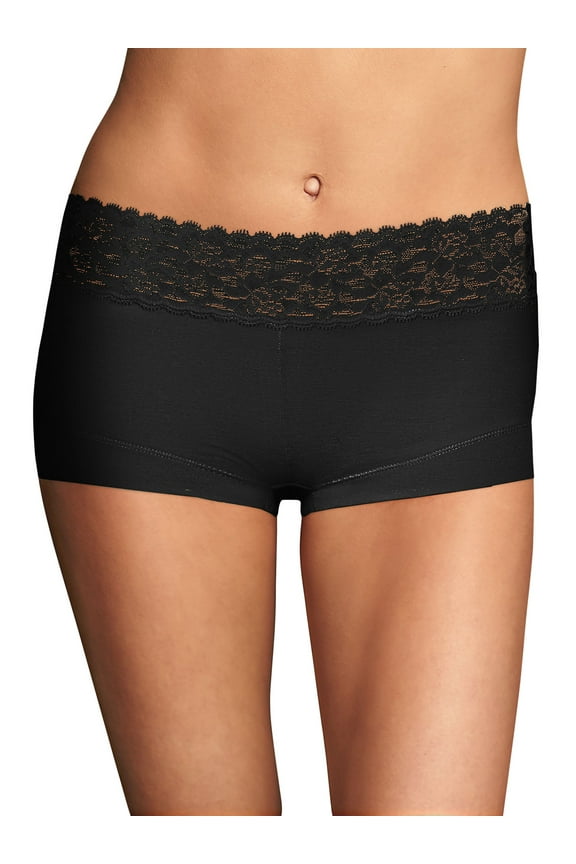 Boyshort Panty Dream Cotton with Lace Women's Underwear Full Coverage 40859
