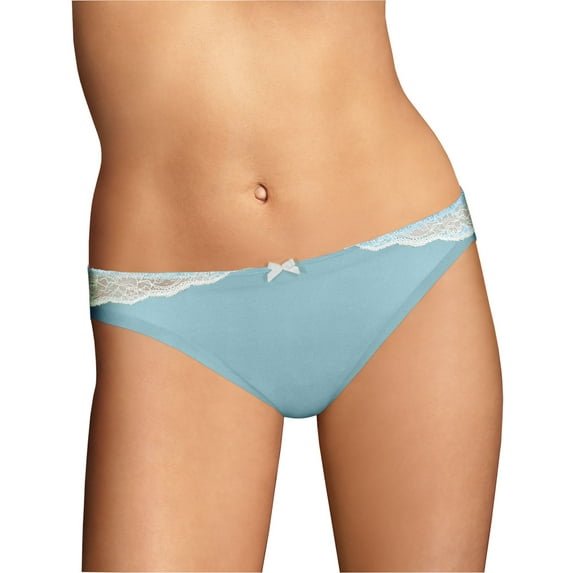 Maidenform® Comfort Devotion® Bikini Sapphire Blue w/Ivory 9 Women's