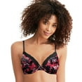 thumbnail image 1 of Maidenform Comfort Devotion Convertible Underwire Bra, Full Coverage Midnight Floral Print/Scarlet Berry 36B Women's, 1 of 2