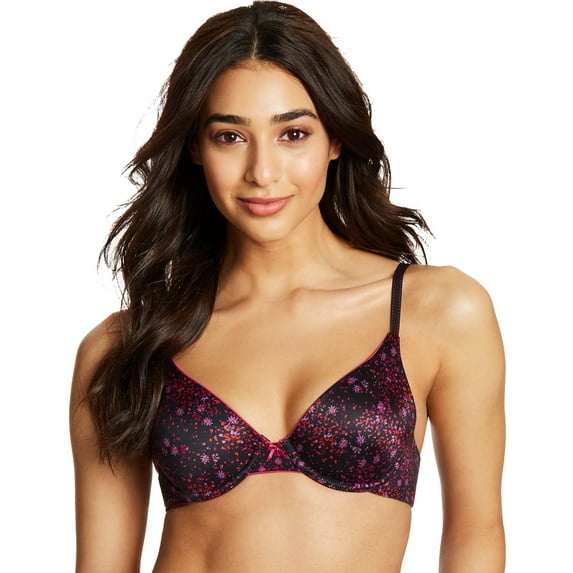 Maidenform® Comfort Devotion® Demi T-Shirt Bra Confetti Daisy Print/Black 36C Women's